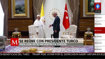 El papa León XIV sostiene reunión bilateral con el presidente de Turquía