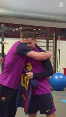 ¡Homenaje a Fermín tras sus 100 partidos con el Barça!