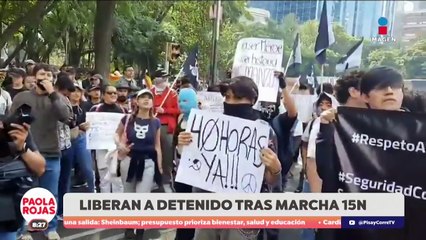 Liberan a detenido tras marcha de Generación Z | DPC con Paola Rojas