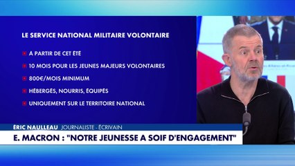 Service militaire volontaire : «Il y a des gamins qui ont besoin d’être redressés et ça peut être une manière de les remettre dans le droit chemin», estime Éric Naulleau