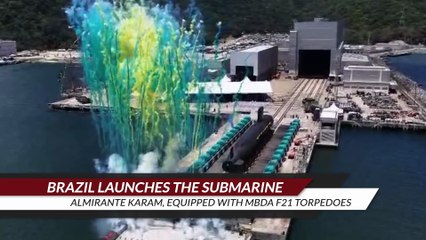Brazil launches the submarine Almirante Karam, equipped with MBDA F21 torpedoes