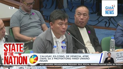 Charges filed vs Sual Mayor Calugay, ex-cong. De Venecia over 2 failed projects | SONA