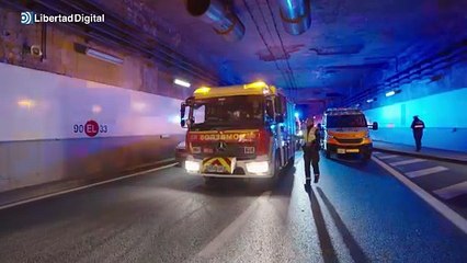 El túnel de Embajadores acoge el simulacro anual de emergencias de Madrid Calle 30