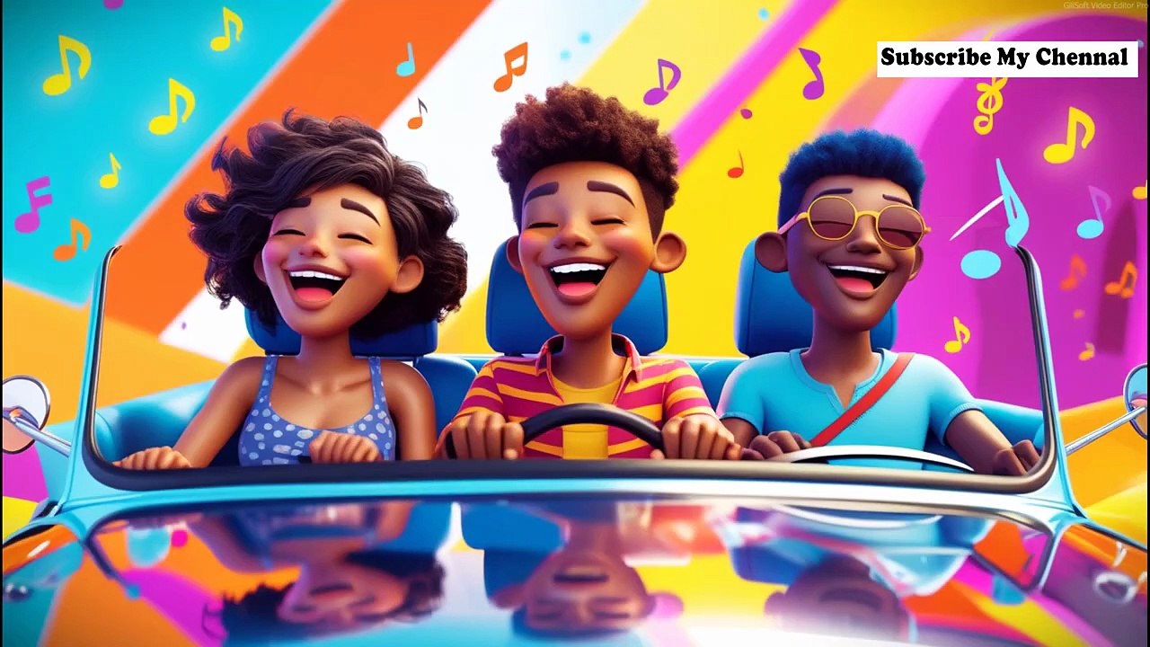 Three Riding in My Car _ Nursery Rhymes & Kids Song