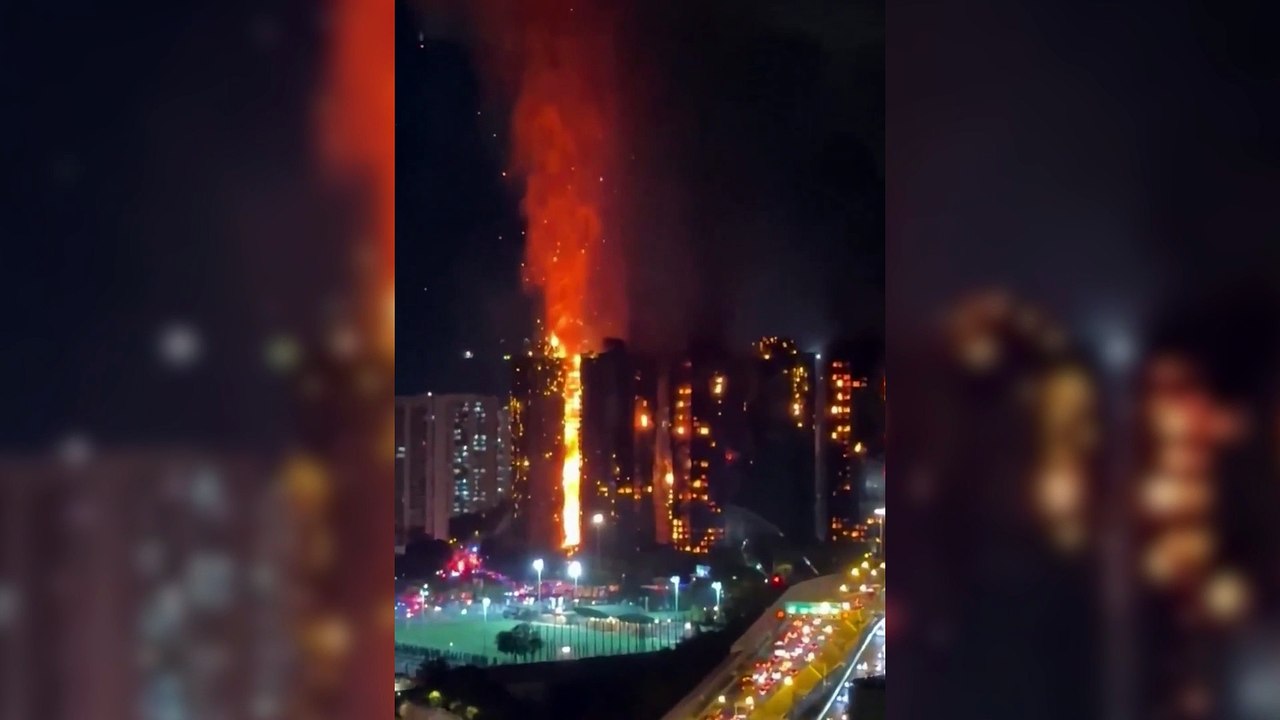 Incendio en Hong Kong deja decenas de víctimas