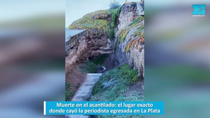 Muerte en el acantilado: el lugar exacto donde cayó la periodista egresada en La Plata