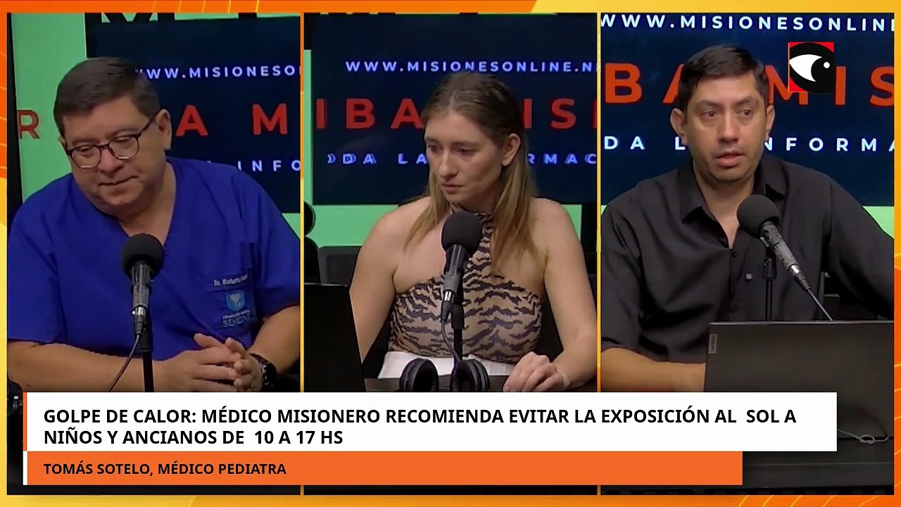 Golpe de calor, médico recomienda evitar la exposición al sol de niños y ancianos de 10 a 17 hs