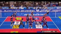 Volleyball set 3/3 pink spiders vs ibk altos vleague korea