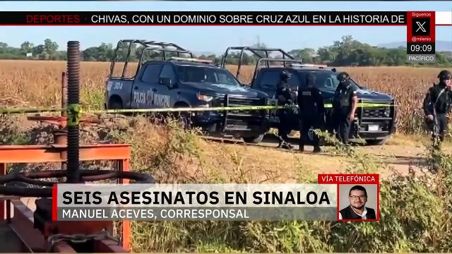 Seis personas asesinadas en un día en Sinaloa; dos casos se investigan como feminicidio