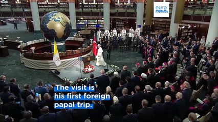 Pope Leo XIV urges peace in Ankara on first foreign trip