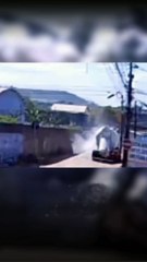 Caminhão betoneira explode em Fortaleza no Ceará