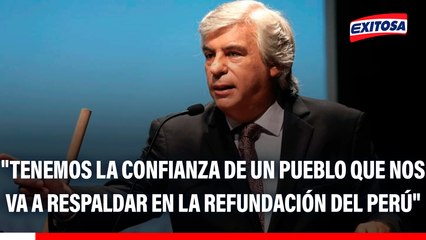 Fernando Olivera: "Tenemos la confianza de un pueblo que nos va a respaldar en la refundación del Perú"