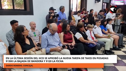 En la última sesión del HCD se aprobó la nueva tarifa de taxis en Posadas