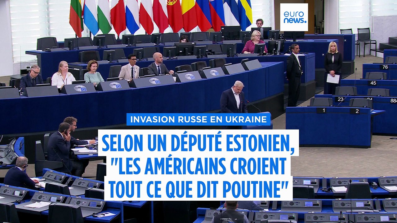 L'eurodéputé estonien Riho Terras à Euronews : "Les Américains croient tout ce que dit Poutine"