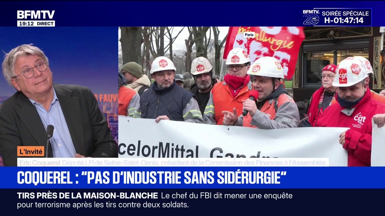 ArcelorMittal: "Il faut bien nationaliser sinon il n'y a plus de sidérurgie", déclare Éric Coquerel (LFI)