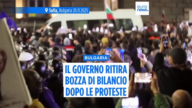 Bulgaria: il governo ritira il progetto di bilancio 2026 dopo le proteste di massa