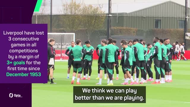 Under-fire Slot admits Liverpool's standards have dropped