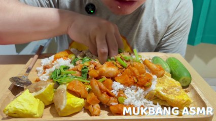 MUKBANG ASMR - NASI CUMI PETE BALADO TAHU BAKSO TELUR DADAR