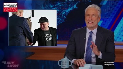 Jon Stewart Calls Out Elon Musk for Flaking on Interview Offer: "You Know That's Bulls**t" | THR News Video
