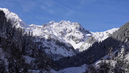 Moment avalanche tears through Austrian alps prompting huge rescue mission