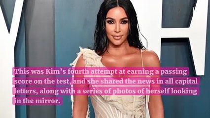 Kim Kardashian Finally Passes Baby Bar Exam