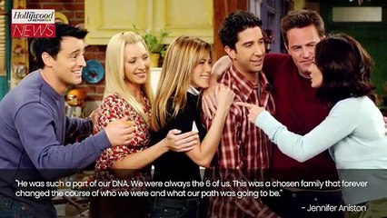 'Friends' Cast Post Tributes Honoring Matthew Perry: Jennifer Aniston, David Schwimmer & Lisa Kudrow | THR News Video