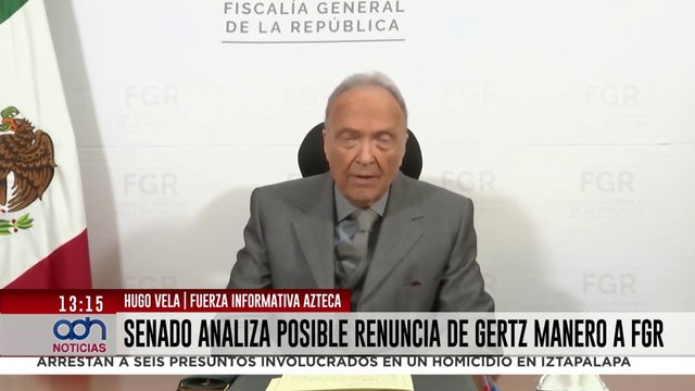 ¿Se va Gertz Manero? Senado analiza su posible renuncia a la FGR