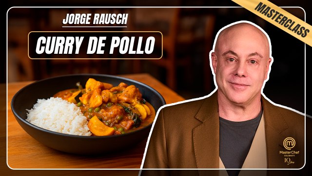 Curry de pollo cremoso con leche de coco