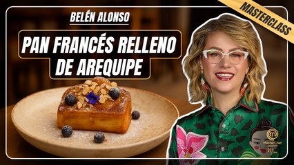 Pan francés relleno de arequipe
