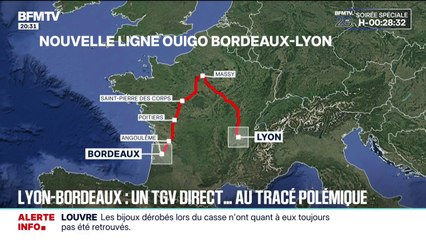 La SNCF va lancer une nouvelle liaison Ouigo entre Lyon et Bordeaux, mais le tracé fait polémique