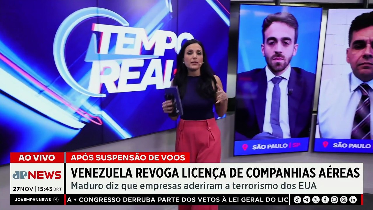 Venezuela revoga licença de companhias aéreas d...