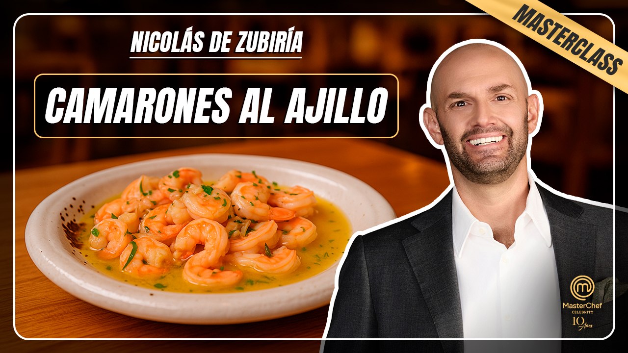 Camarones al ajillo con vino blanco y mantequilla