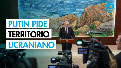 Putin asegura cesará combates si Ucrania se retira de los territorios reclamados por Rusia