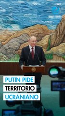 Putin asegura cesará combates si Ucrania se retira de los territorios reclamados por Rusia