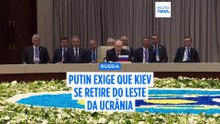 Putin exige que Kiev se retire do Leste da Ucrânia - e "promete" não atacar a Europa