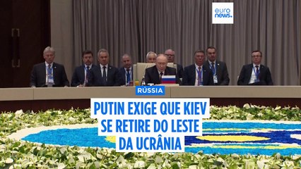 Putin exige que Kiev se retire do Leste da Ucrânia - e "promete" não atacar a Europa