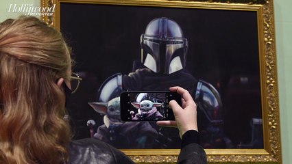 London's National Portrait Gallery Unveils Baby Yoda Portrait | THR News