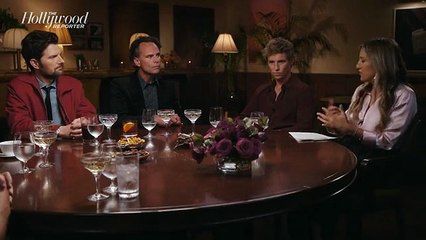 Adam Scott, Cooper Koch, Diego Luna, Eddie Redmayne, Jeffrey Wright and Walton Goggins at the THR Drama Actor Roundtable | Off Script With The Hollywood Reporter