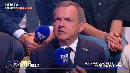 20 ANS DE BFMTV - "L'actualité en direct, c'est l'ADN de cette chaîne", explique Alain Weill, le créateur de BFMTV