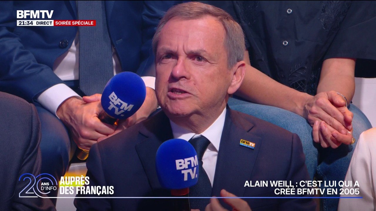 20 ANS DE BFMTV - "L'actualité en direct, c'est l'ADN de cette chaîne", explique Alain Weill, le créateur de BFMTV