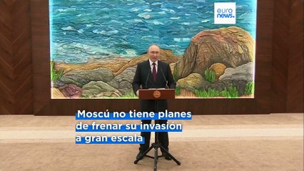 Putin exige a Kiev abandonar los territorios ocupados y "promete" que Rusia no atacará Europa