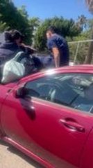 Man Attempts to Sit On Windshield and It Shatters Instantly