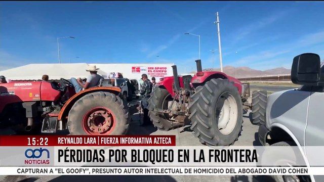 Agricultores mantienen bloqueo en la frontera; crecen pérdidas por días de cierres carreteros