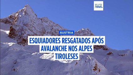 Oito esquiadores resgatados com vida após avalanche na Áustria