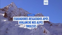 Oito esquiadores resgatados com vida após avalanche na Áustria