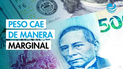 Peso mexicano cae marginalmente contra el dólar en una jornada de escaso movimiento
