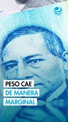 Peso mexicano cae marginalmente contra el dólar en una jornada de escaso movimiento