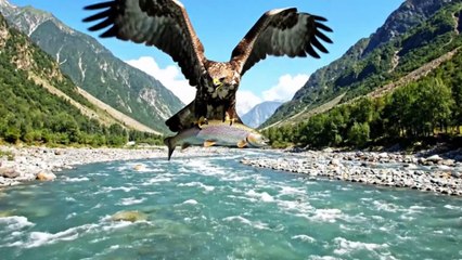 Hawk-Eagle Glides Over Neelum Valley in Kashmir