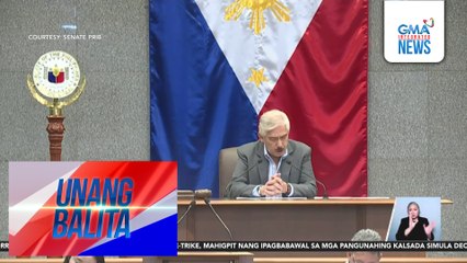 Senate Pres. Tito Sotto – Hindi nagpaalam si Sen. Dela Rosa sa kaniyang mga pagliban sa Senado | Unang Balita