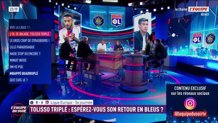 Tolisso triplé : Espérez-vous son retour en Bleus ? - L'Équipe du Soir - extrait